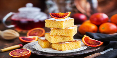 GF Orange, Polenta & Almond Cake